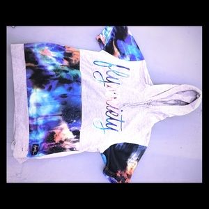 Fly society short sleeve hoodie